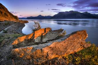 Anchorage scenic drive Alaska Channel