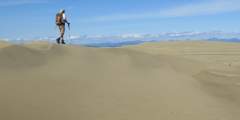 Kobuk valley national park Image 1 Hiker in the Great Kobuk Sand Dunes Haley Johnson