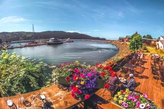 Seldovia Boardwalk Hotel SBH Summer Day in Seldovia