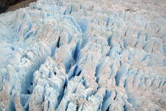 Skagway glacier tours Looking down at the glacier from above
